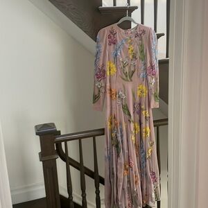 Pink floral ASOS gown